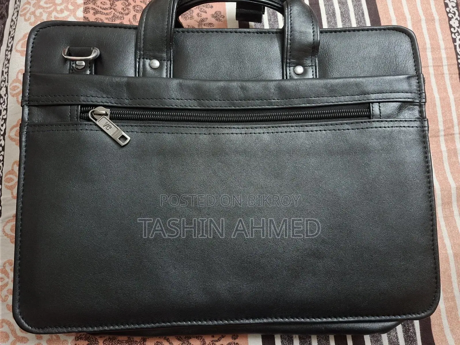 Black Colour Leather Executive Bag