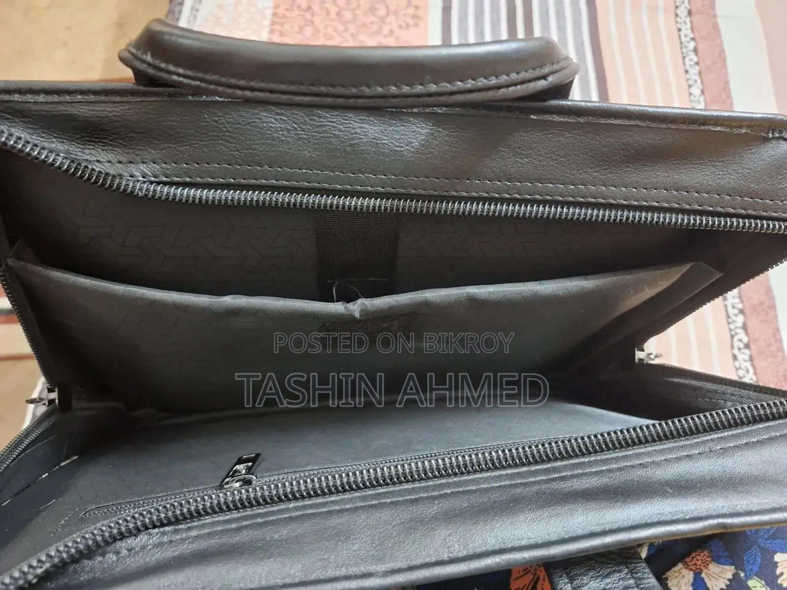 Black Colour Leather Executive Bag