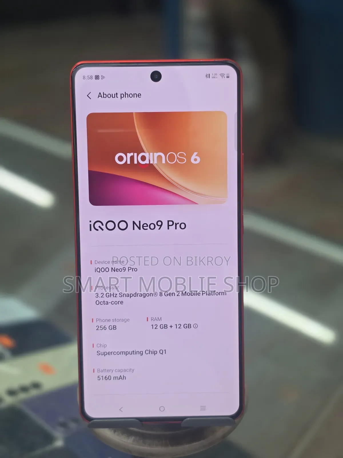 iQOO 256 GB Orange