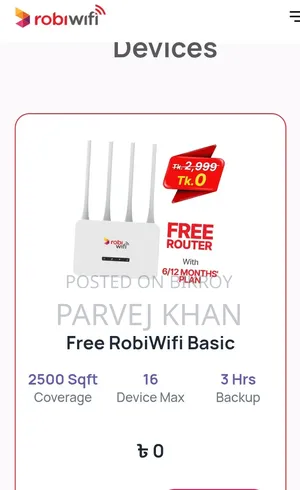 Wear Less Robi Wifi