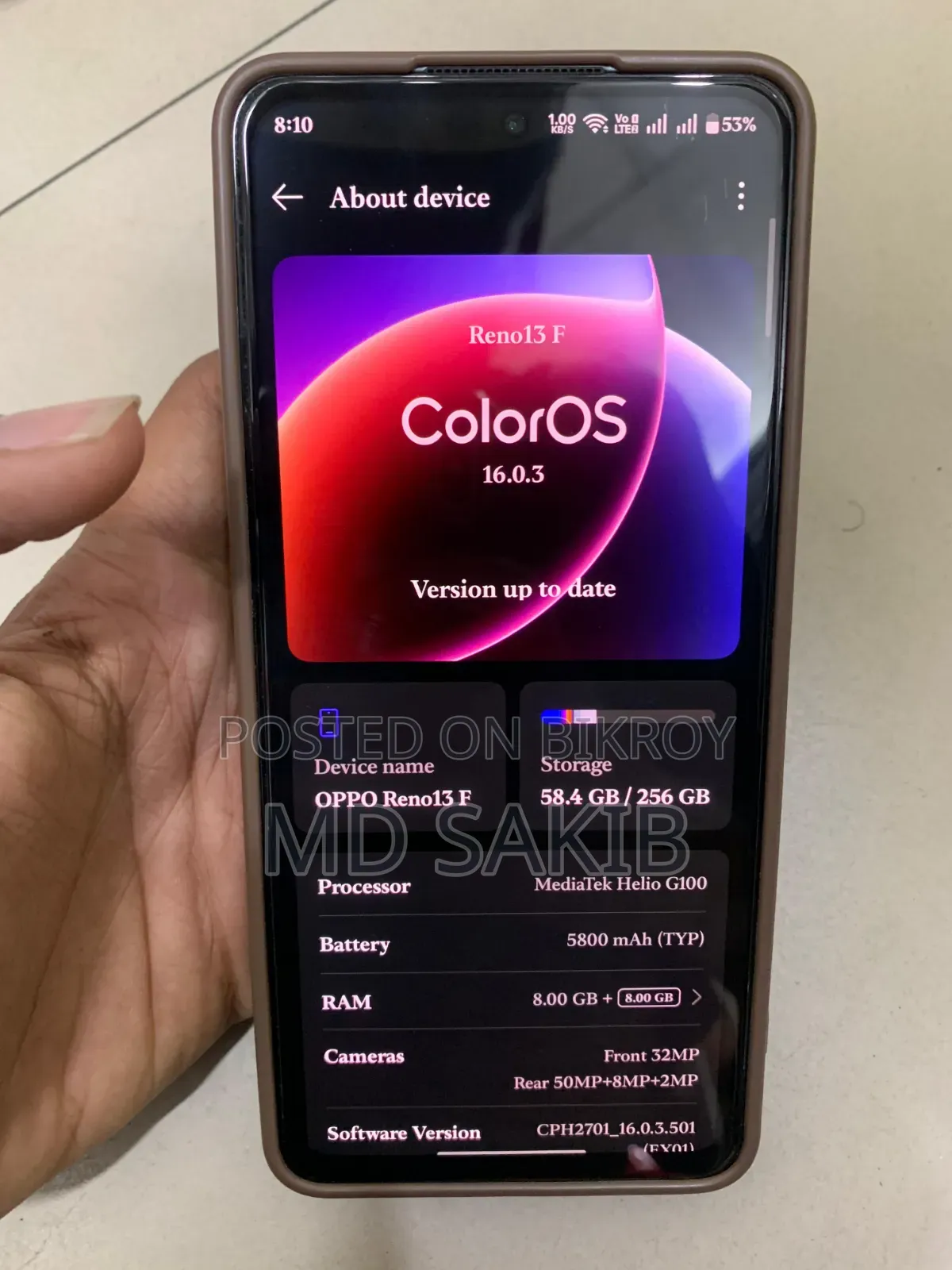 Oppo Reno13 F 256 GB Black