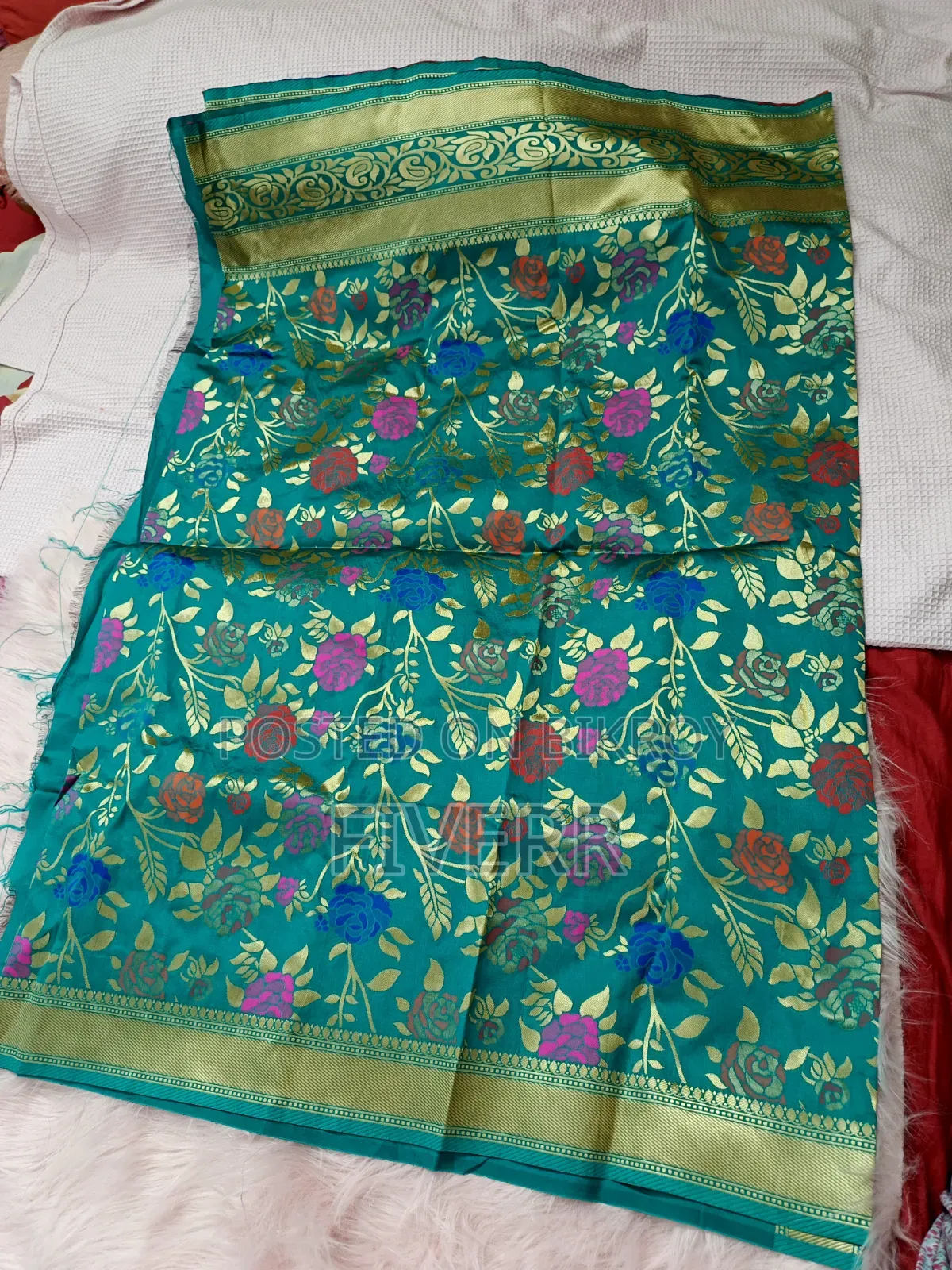 Half Silk Katan Saree for Sale