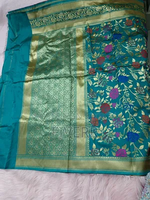 Half Silk Katan Saree for Sale