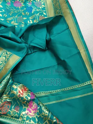 Half Silk Katan Saree for Sale