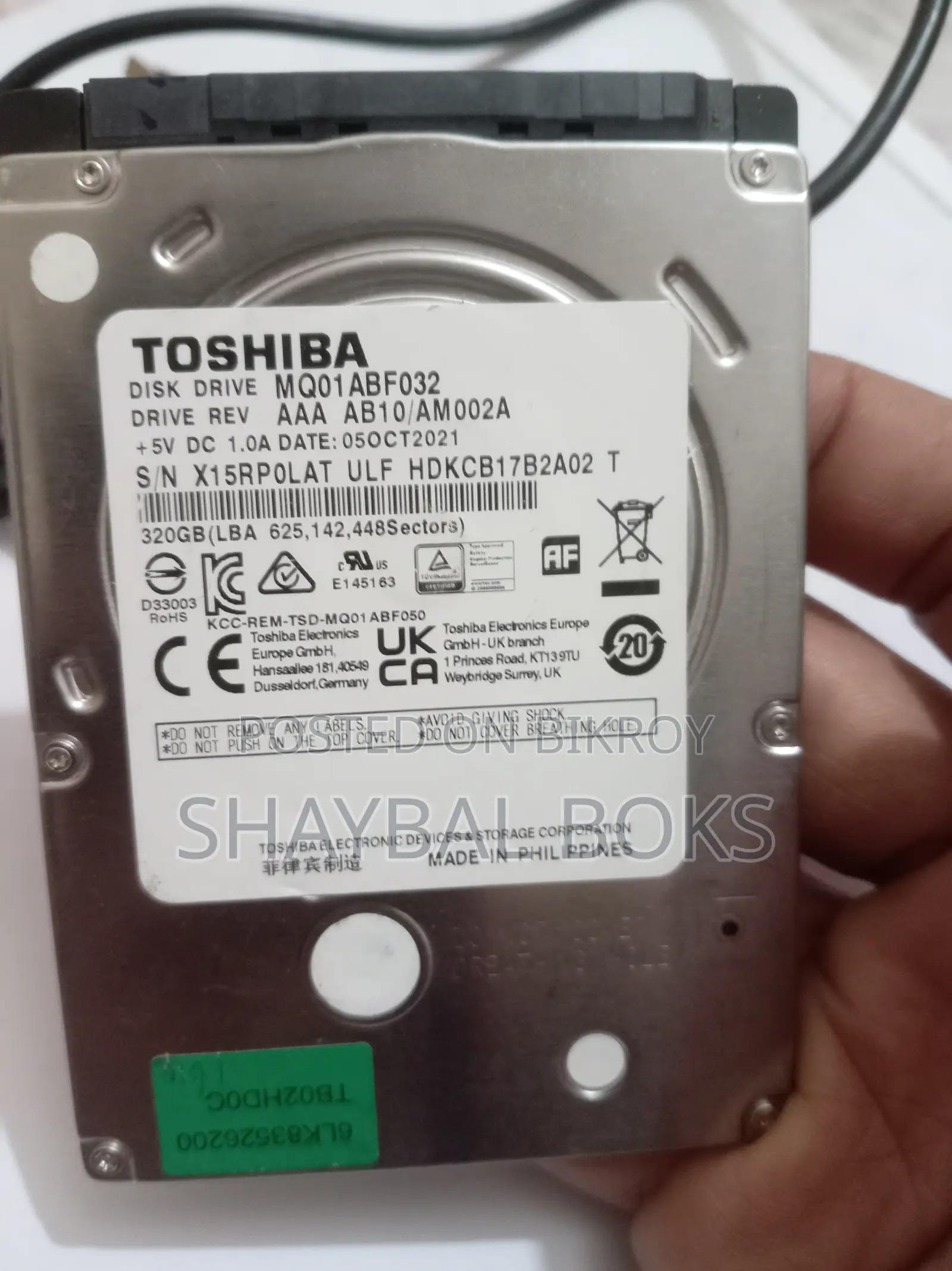 HDD (Hard Disk Drive 320gb)