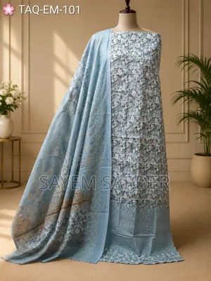 Taqin Embroidered Unstitched Three Piece