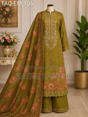 Taqin Embroidered Unstitched Three Piece