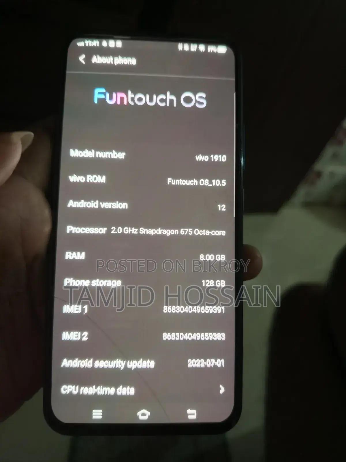 Vivo V7 32 GB Black