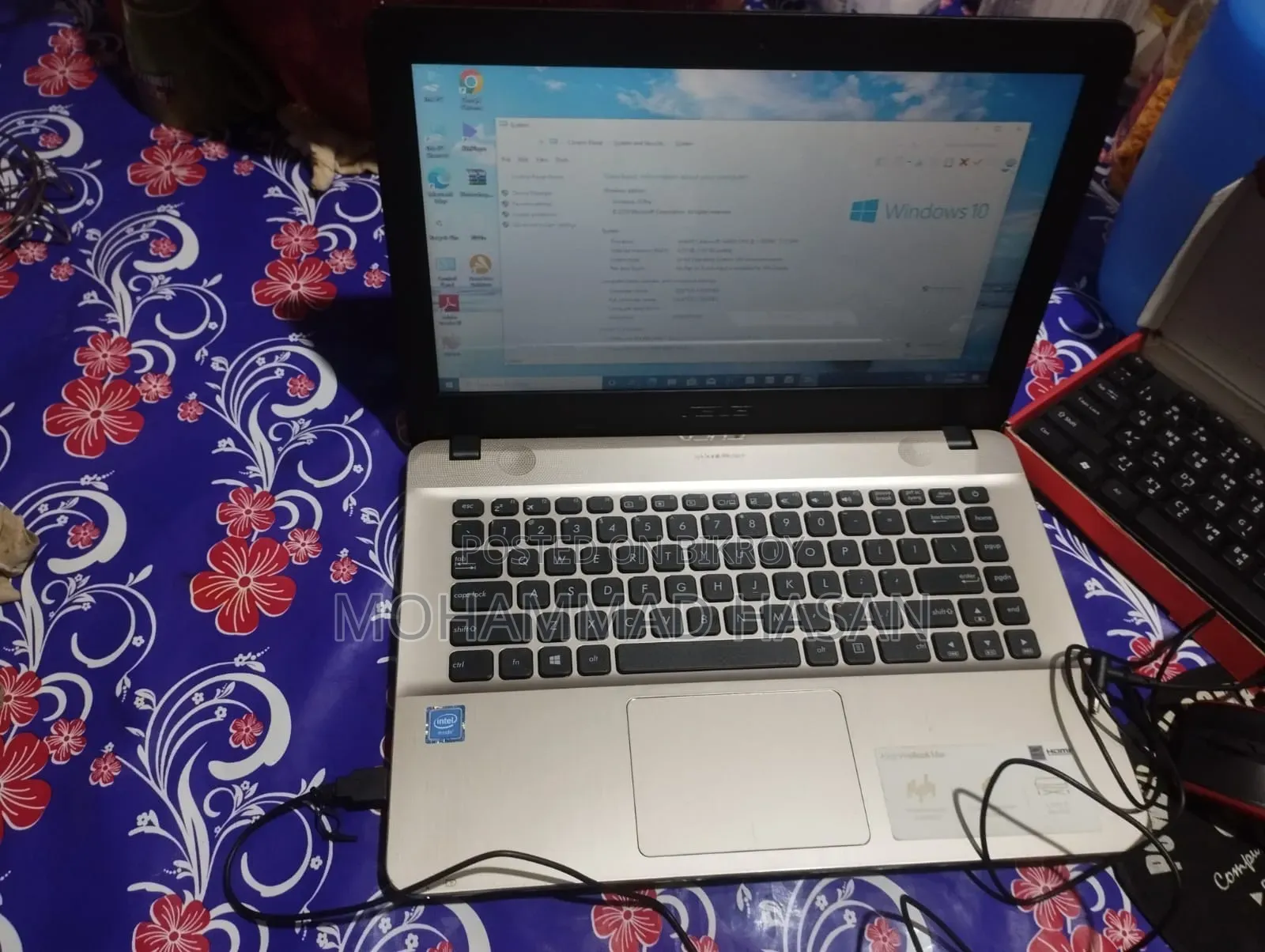 Laptop Asus VivoBook X540SA 4GB Intel Celeron HDD 60GB
