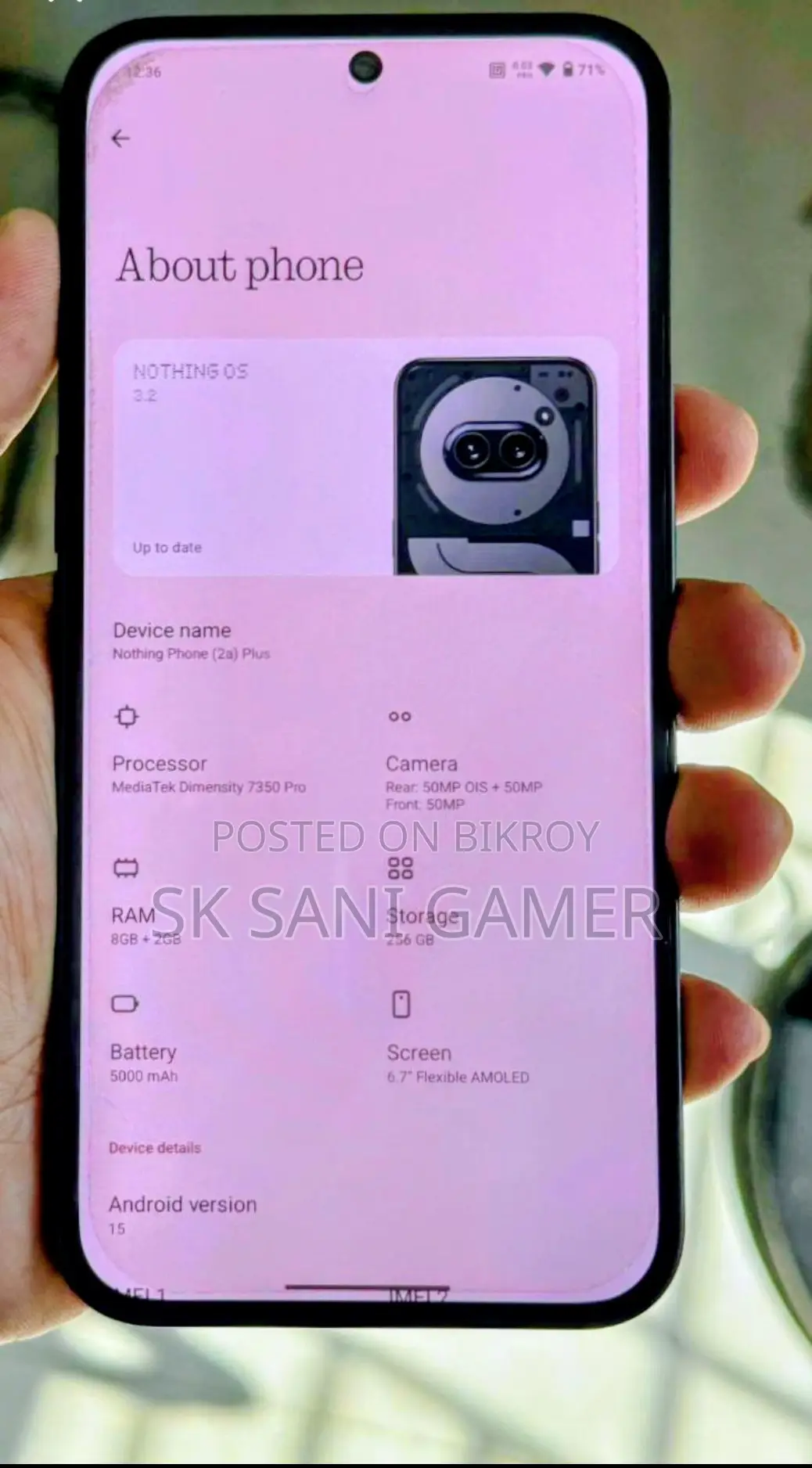 New Nothing Phone 2a Plus 256 GB Black