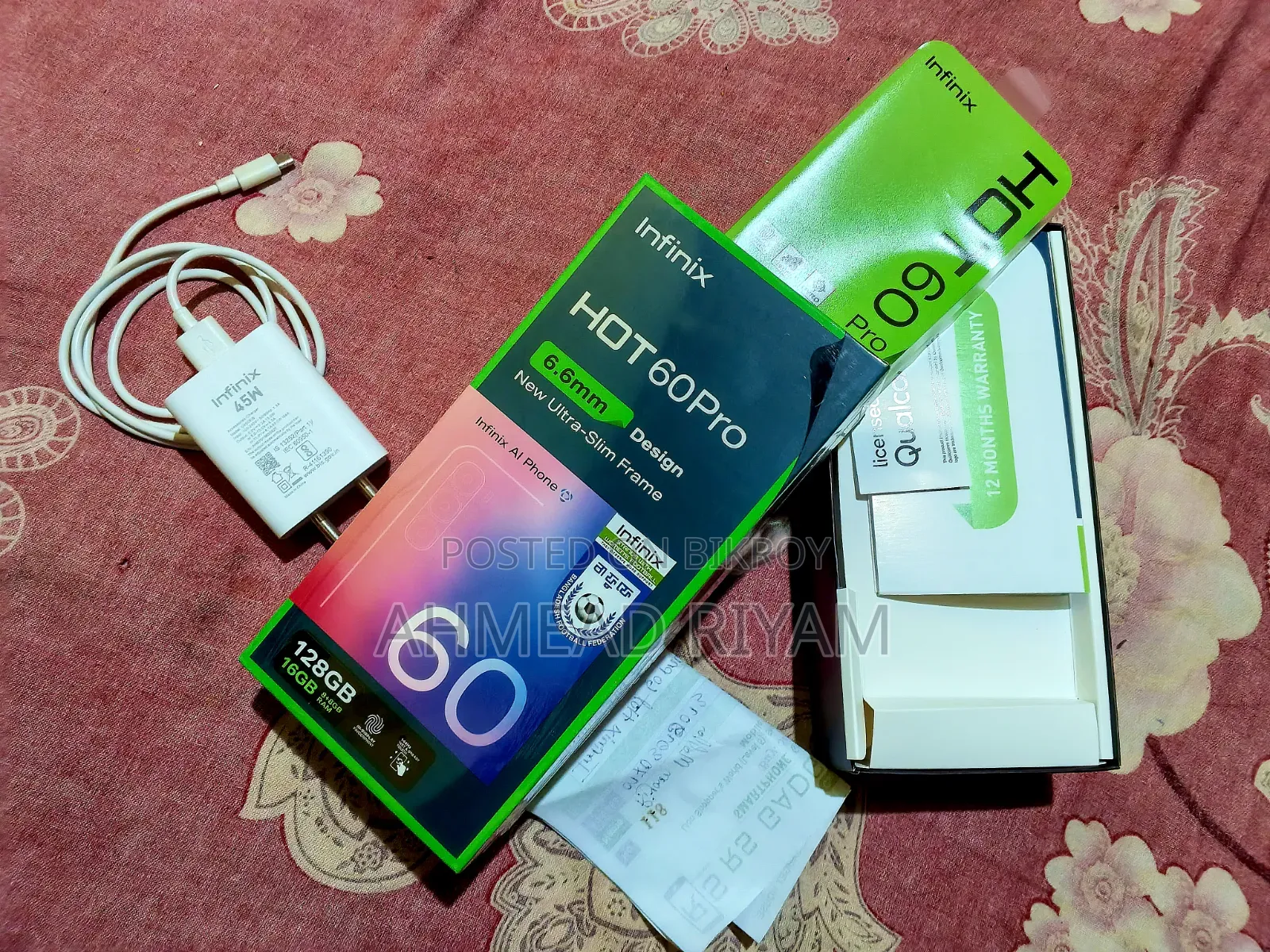 New Infinix Hot 60 Pro 128 GB White