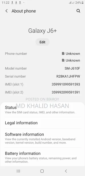 Samsung Galaxy J6+ 32 GB Red