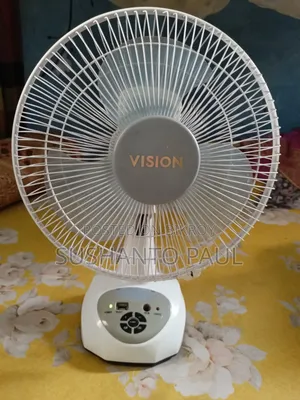 Vision Rechargeable Fan 12" (White)