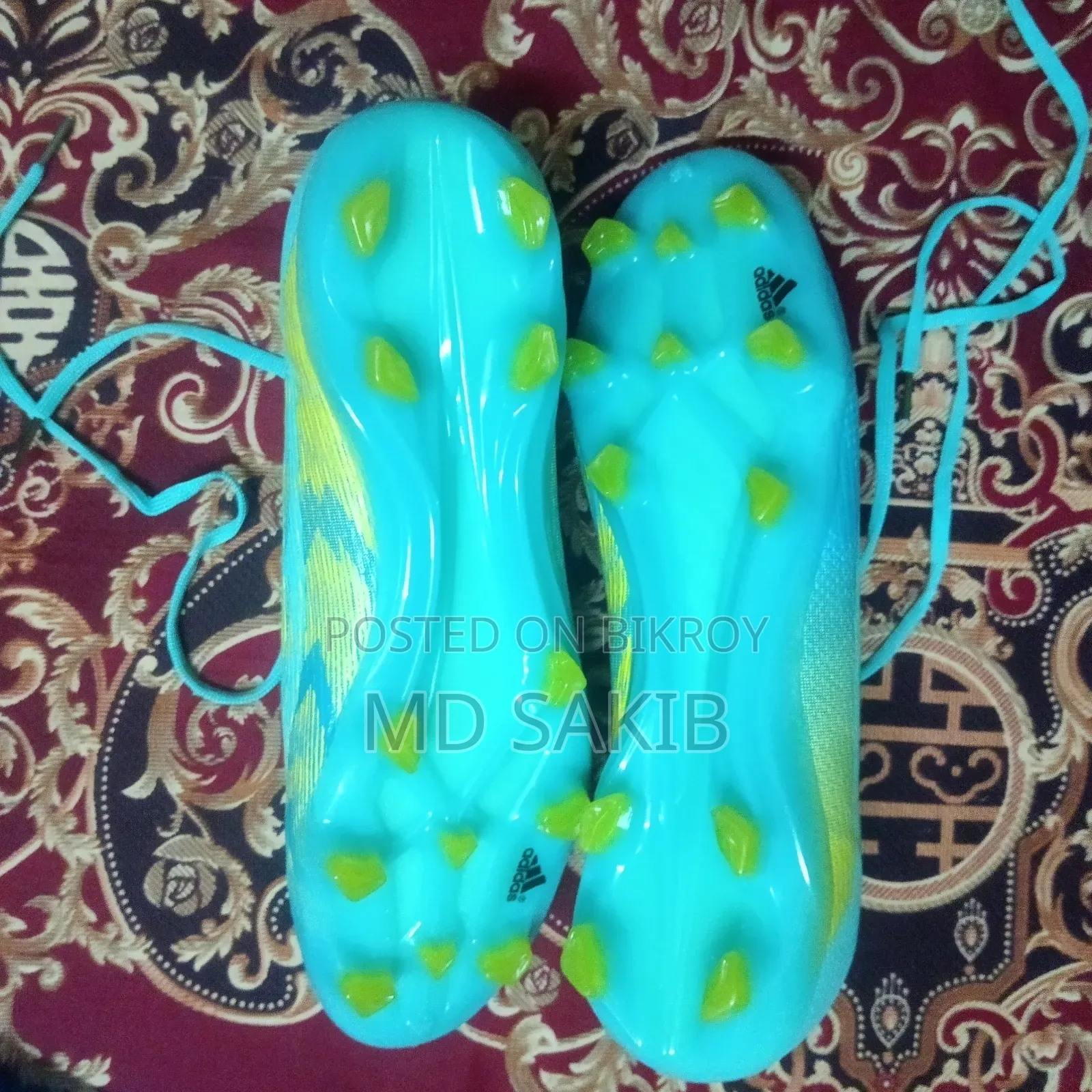 Adidas F50 Premium Quality – ফাইবার বডি ও স্পাইক সেলাই করা – ১০০% নতুন
