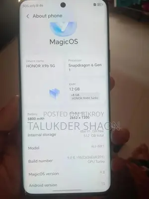 Honor X9b 5G 256 GB Black