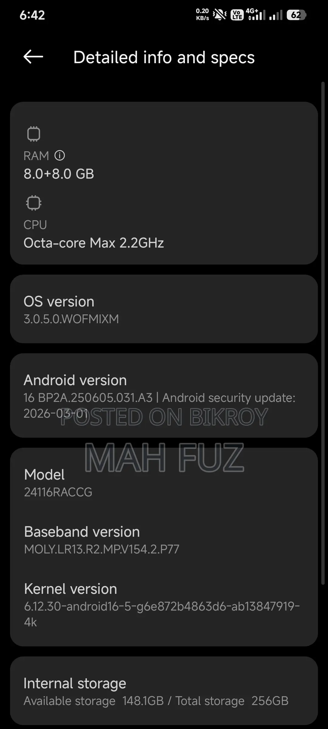 Xiaomi Redmi Note 14 Pro 256 GB Black