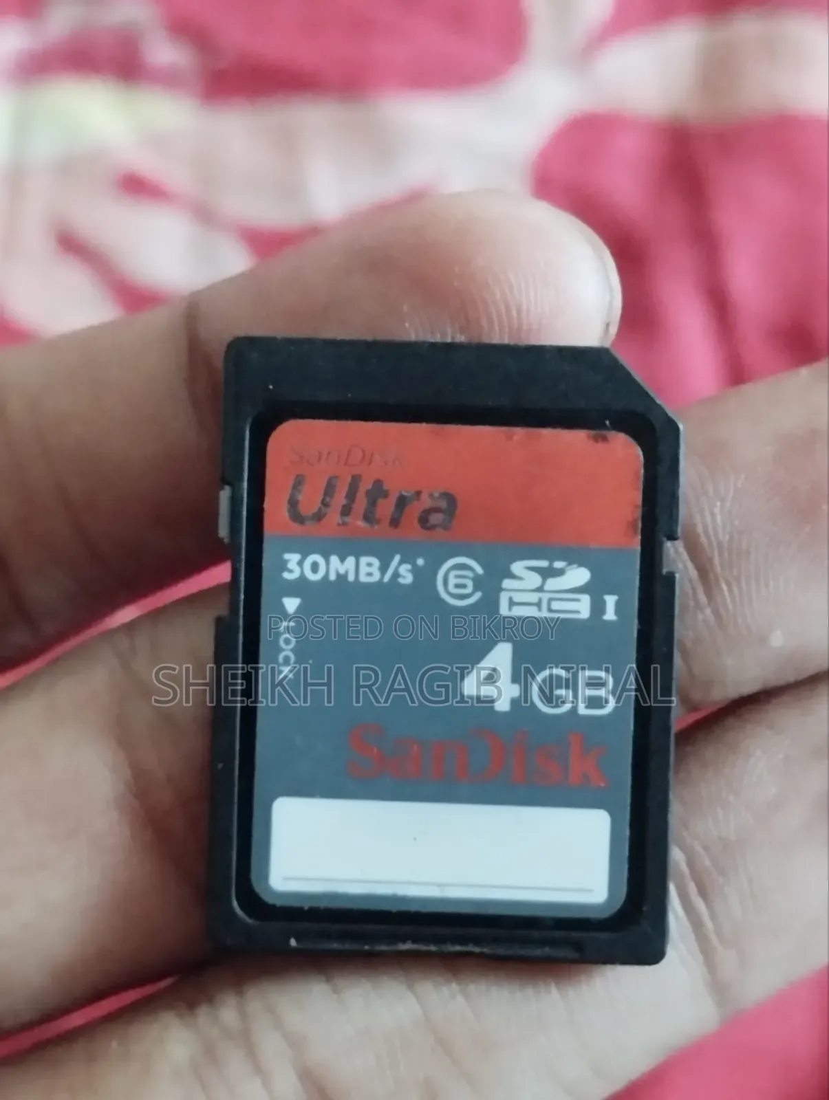 Sandisk Ultra 4gb SDHC Memory Card