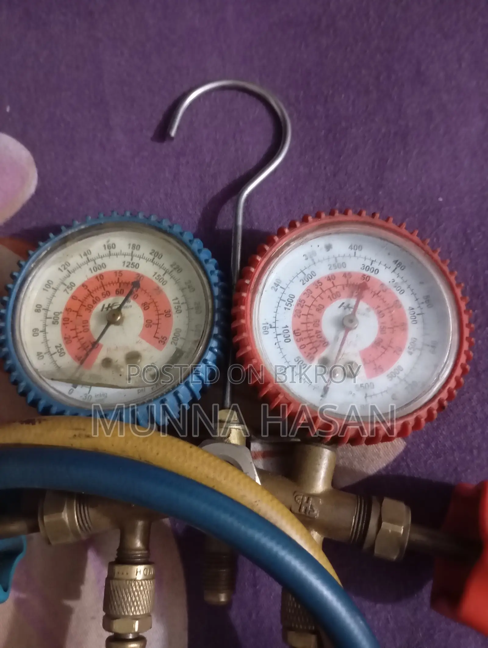AC Gas Charging Manifold Gauge Set