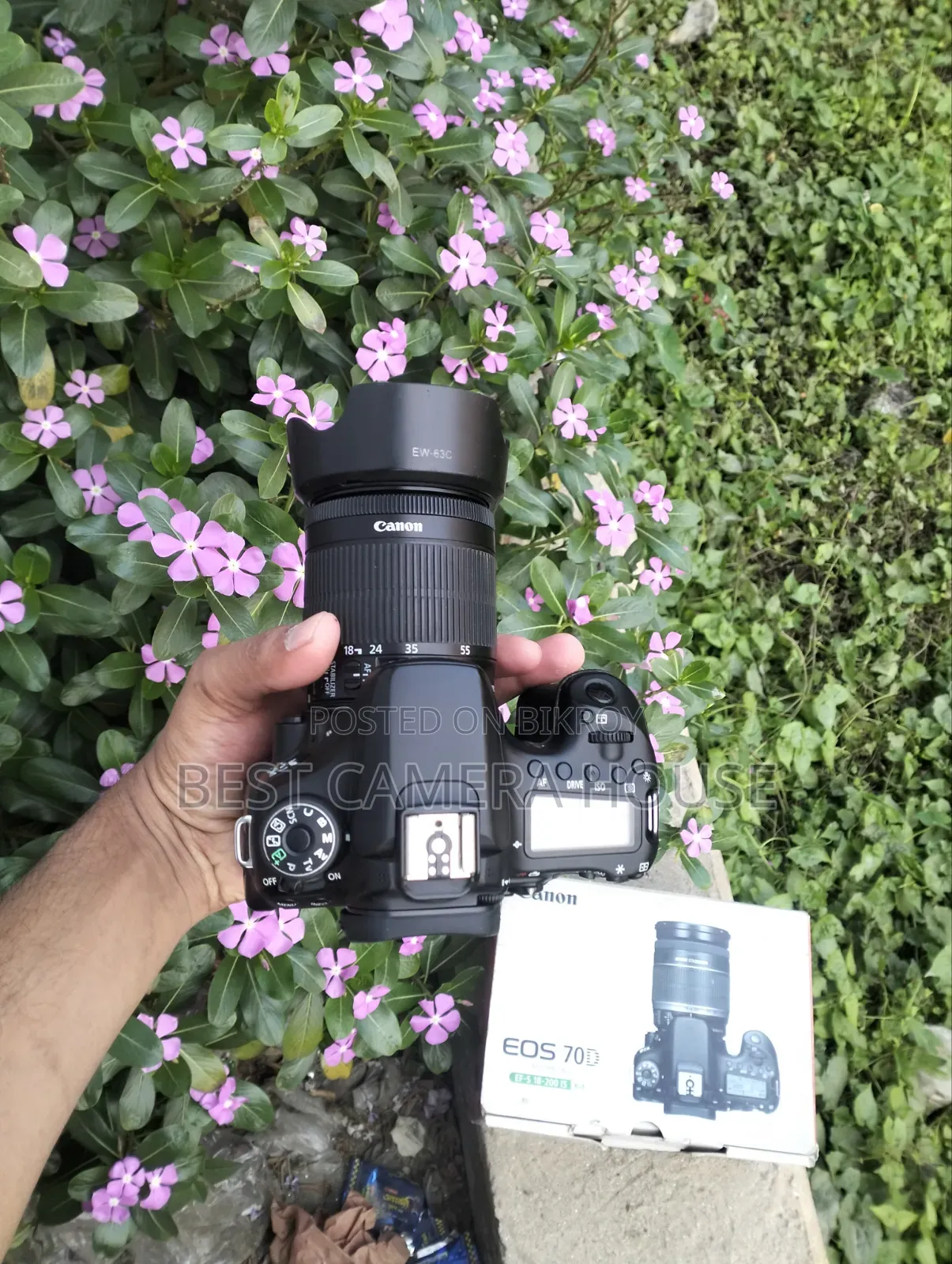70D+18-55mm STM With Box