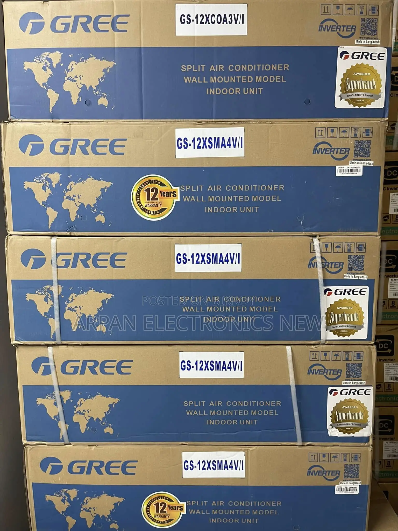 Gs-12xfv32- Gree Fairy Split Type Air Conditioner (1.0 Ton Inverter)
