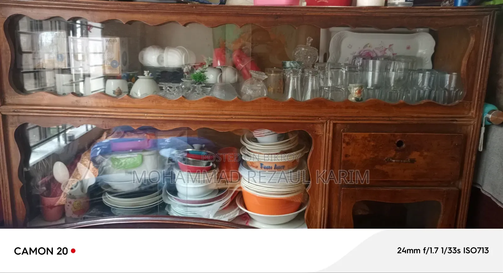 Teak Wood Showcase