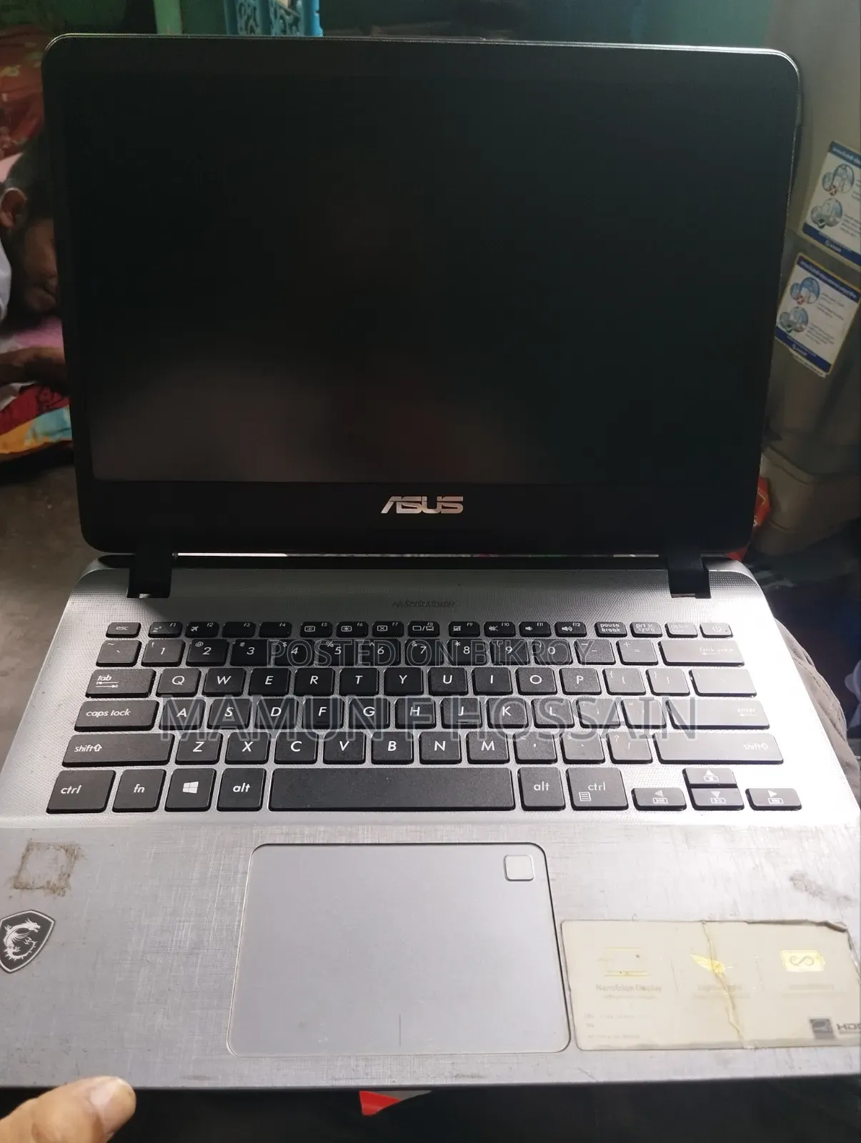 Laptop Asus 8GB RAM 500GB HDD