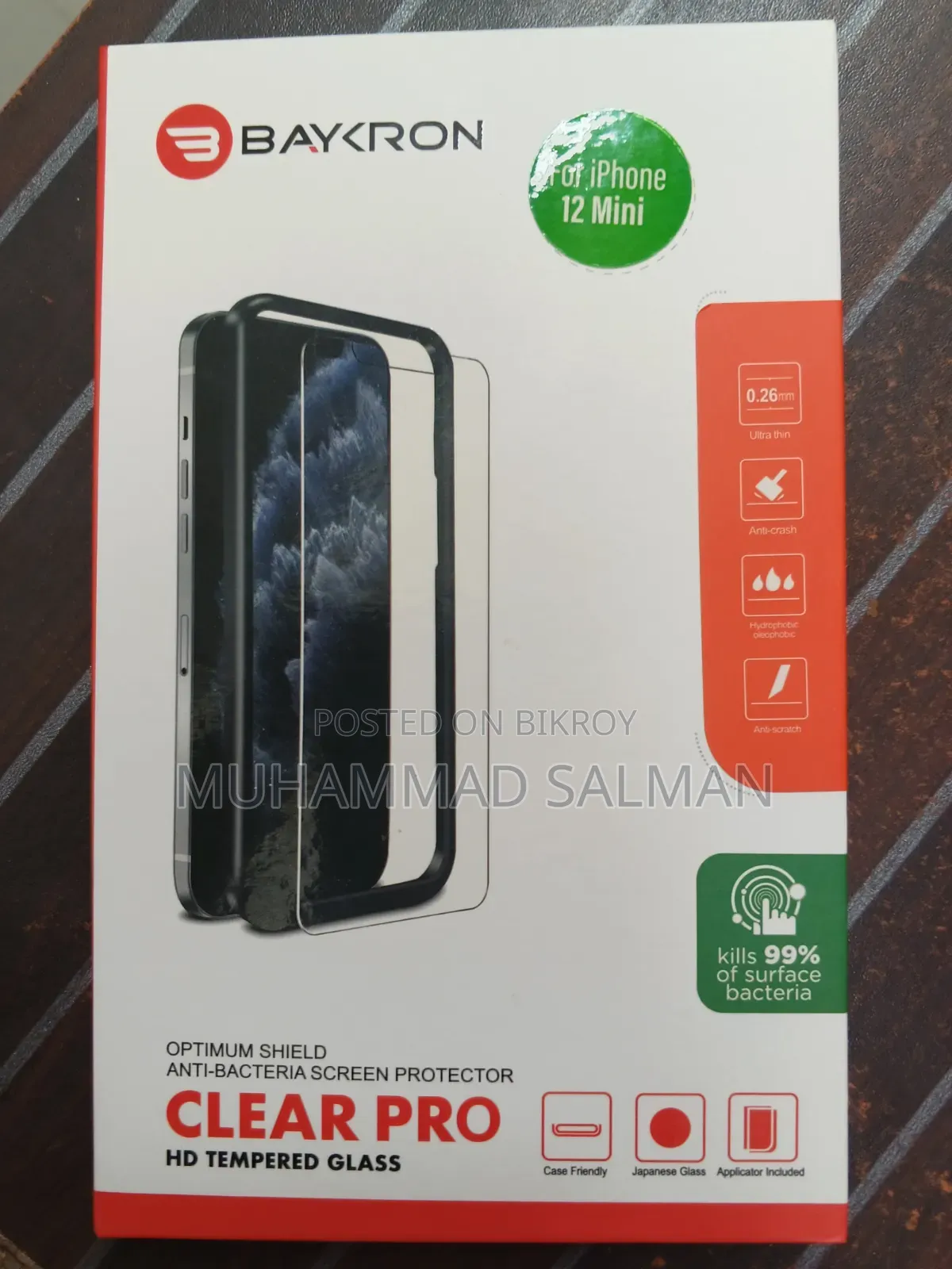 Baykron Screen Protector for iPhone 12 Mini