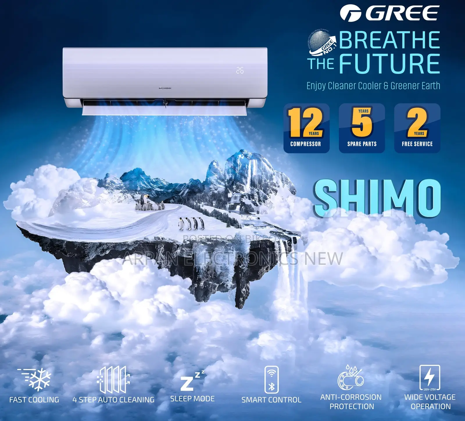 Gree Inverter 1.5 Ton Ac Shimo Built for Bangladesh –
