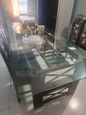 Dining Table (Glass Top)