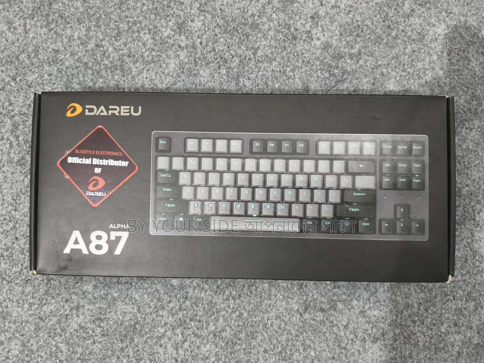 Odareu A87 (Black-Grey) Mechanical Keyboard – Condition and functions are perfect
