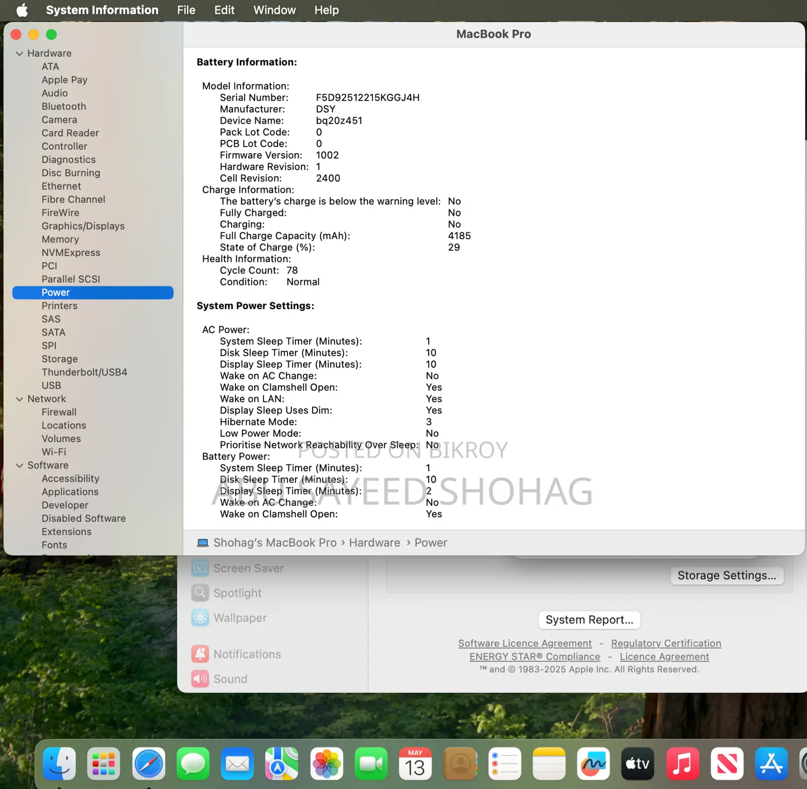 Laptop Apple MacBook Pro 2019 8GB Intel Core I5 SSD 128GB