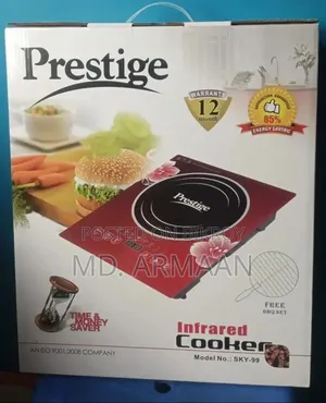Prestige Infrared Cooker 2200w | Any Pot Compatible & Digital Touch