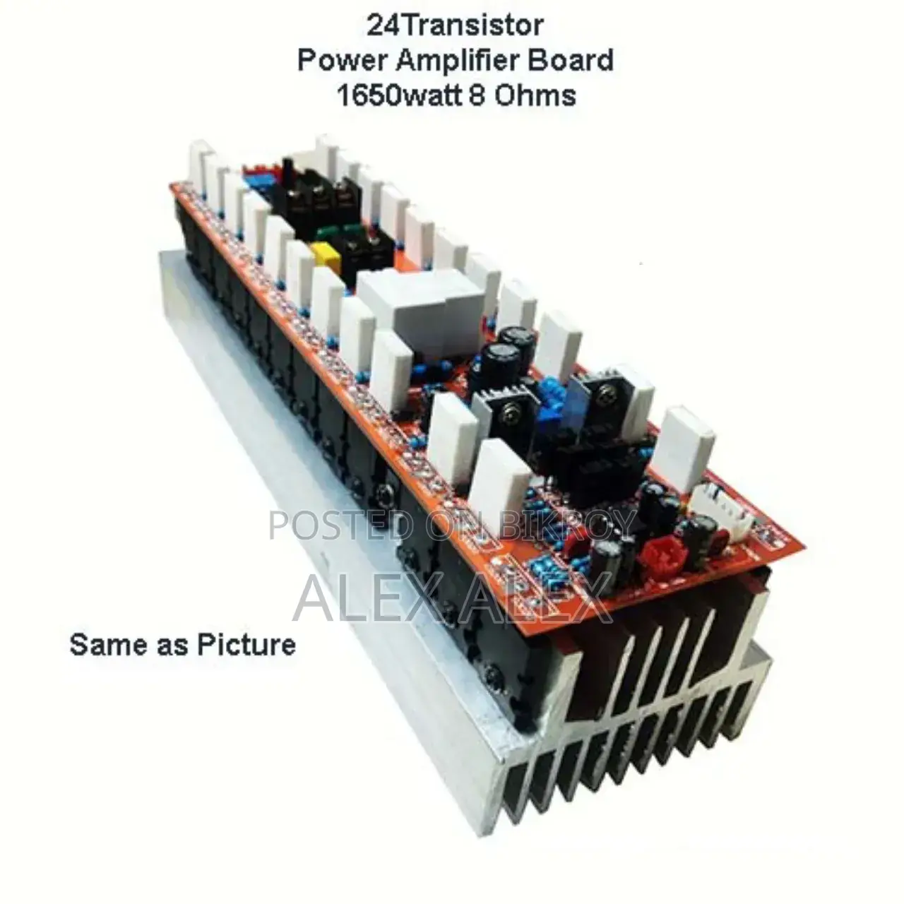 Mono 24 Transistor Power Amplifier Ready Board 1500w Same as Picture