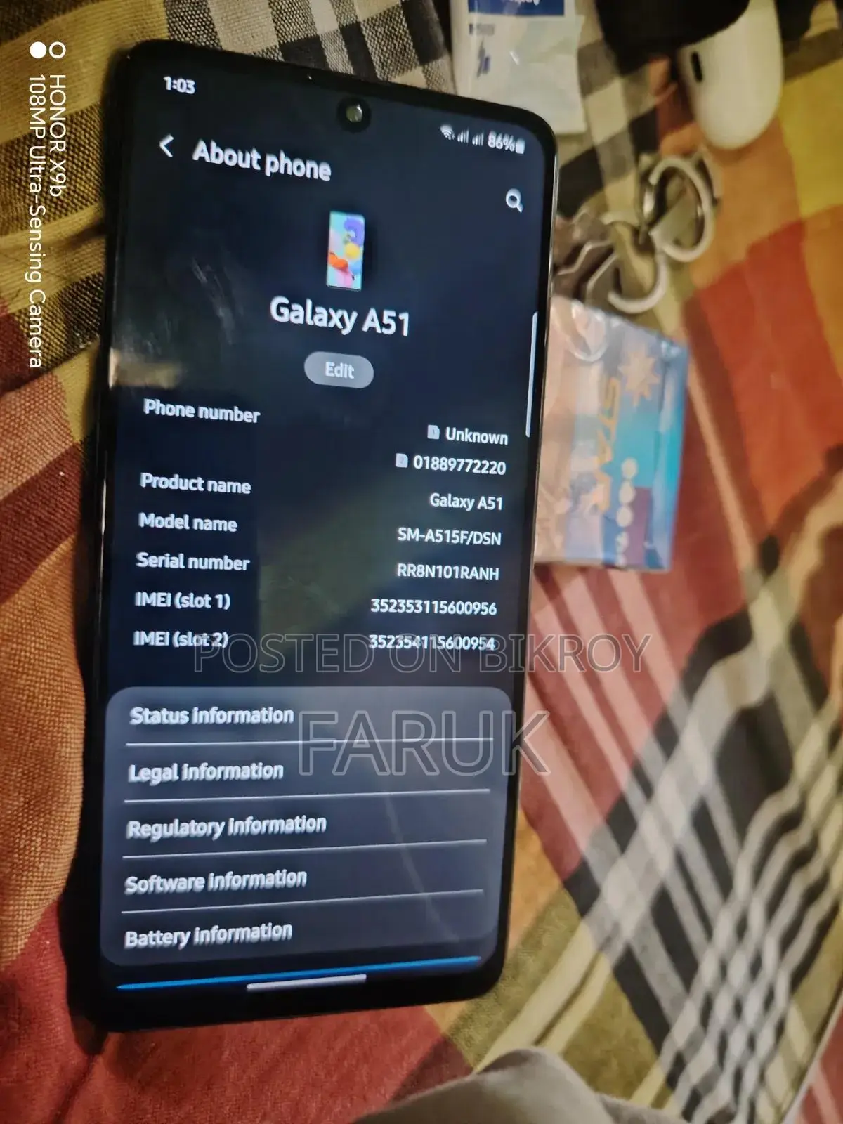 Samsung Galaxy A51 64 GB Blue
