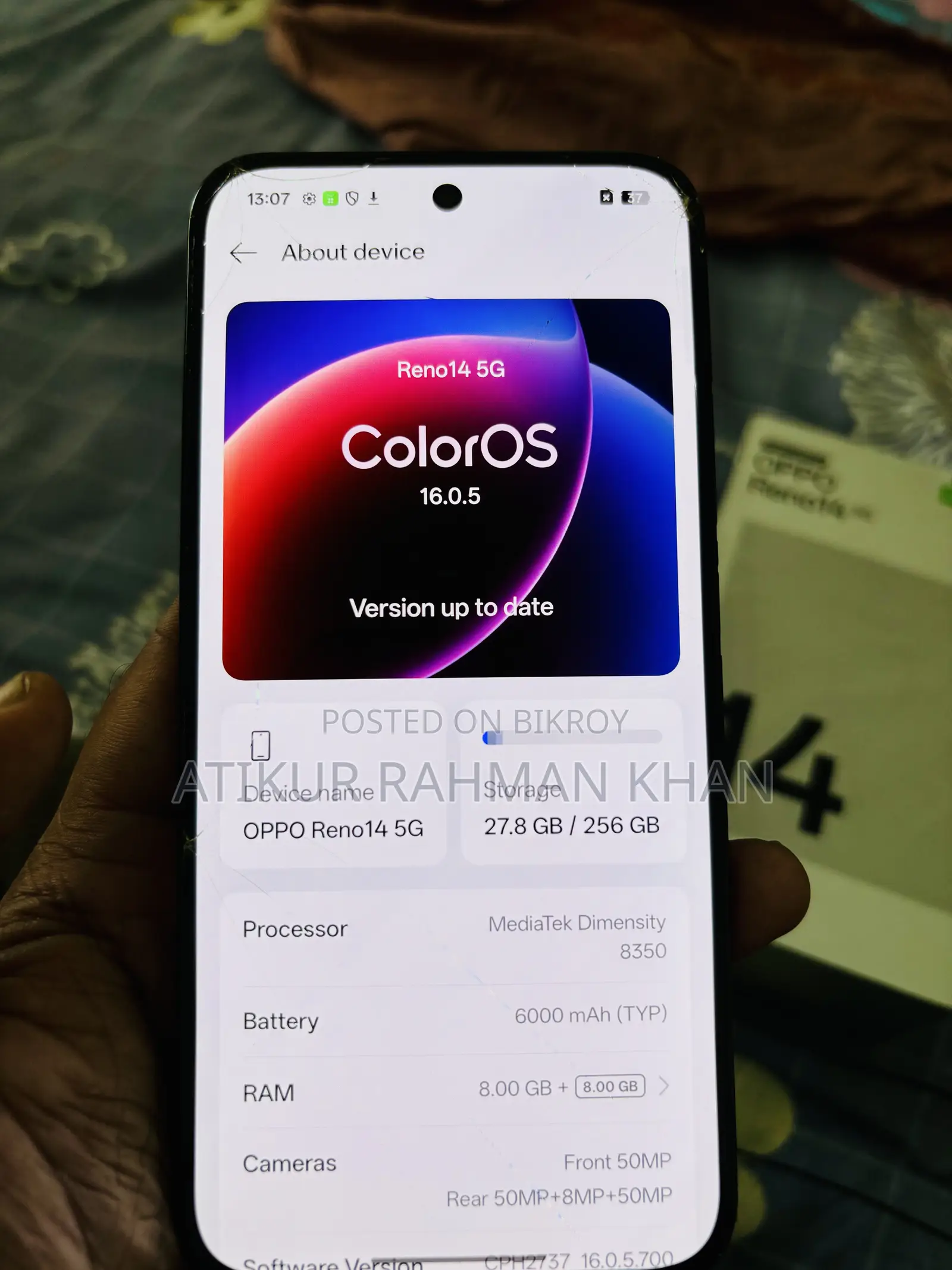 Oppo Reno 256 GB Green
