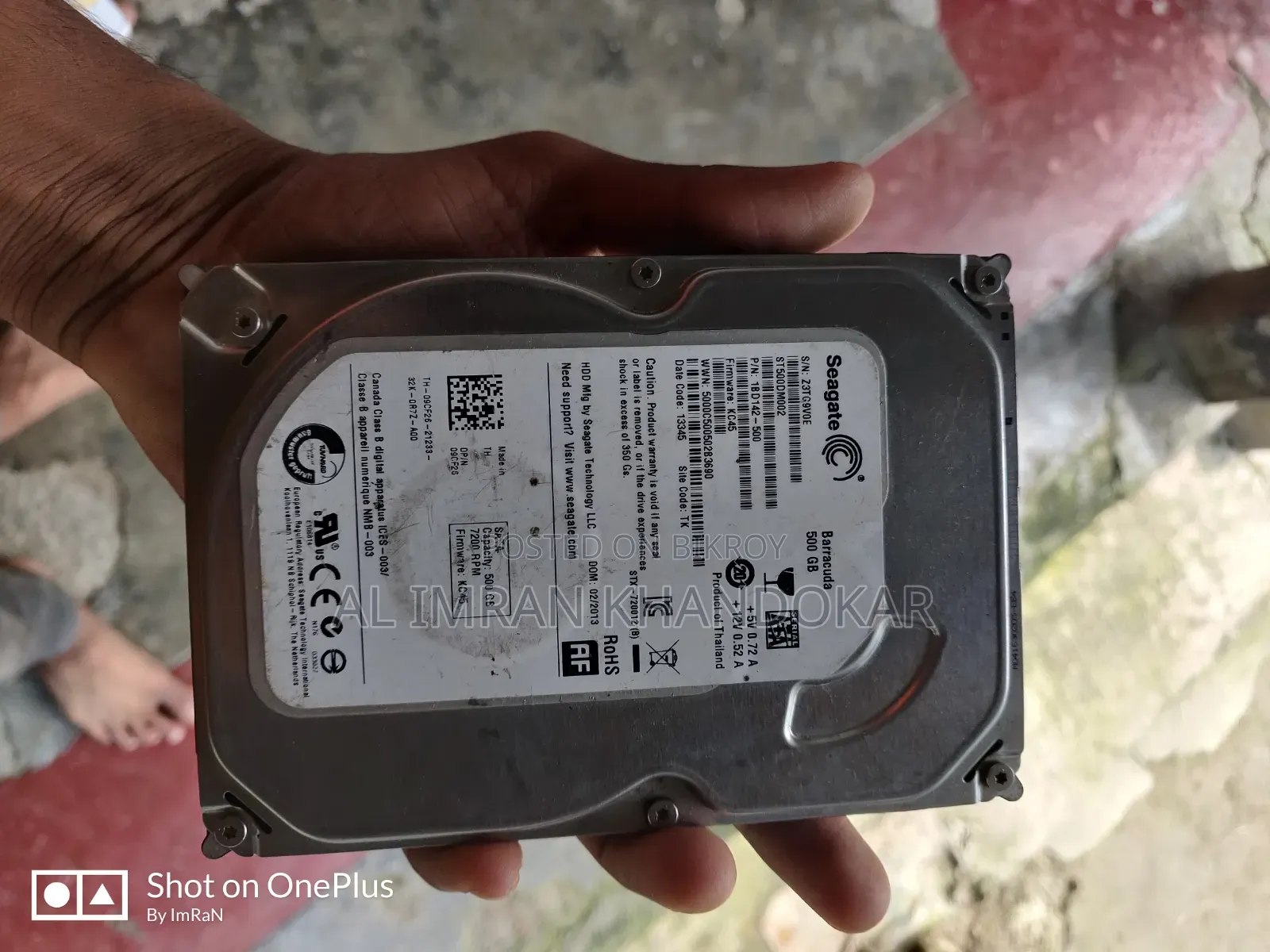 Sell for Hard Disk 500gb Seagate