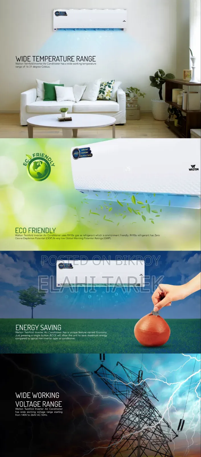 Ac [ Walton Wsi-Krystaline-24c [Smart] 2.Ton (Inverter) ]