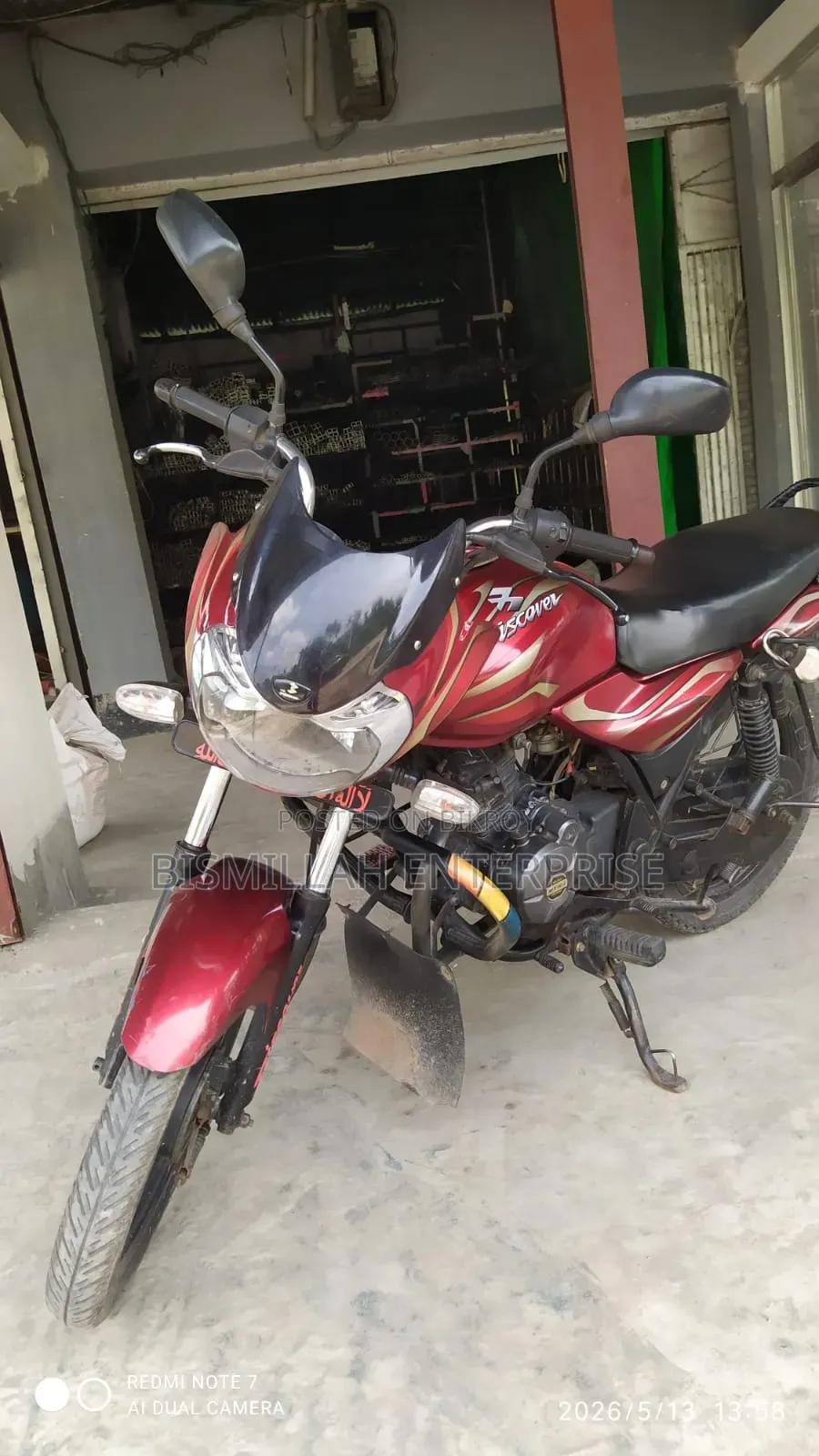 Bajaj Discover 100 2016 Red