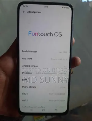 Vivo V15 128 GB Blue