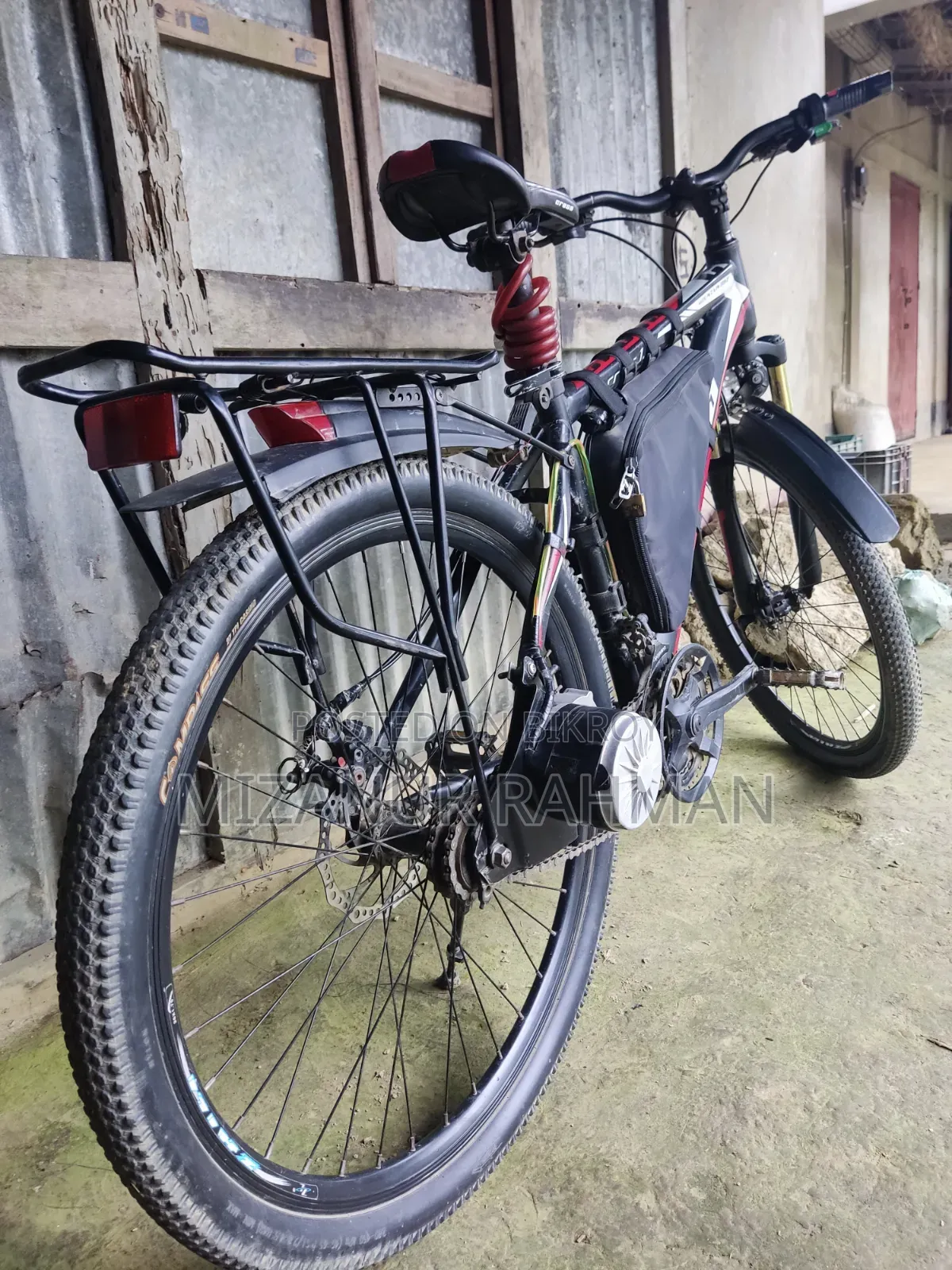 Electric Cycle With Side Motor