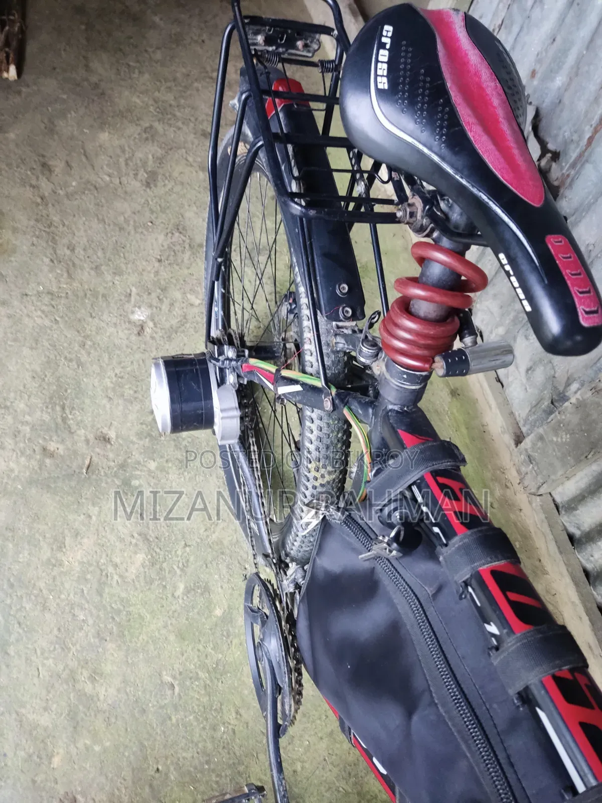 Electric Cycle With Side Motor