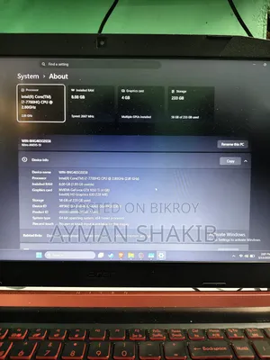 Laptop Acer Nitro 5 8GB Intel Core i7 SSD 256GB