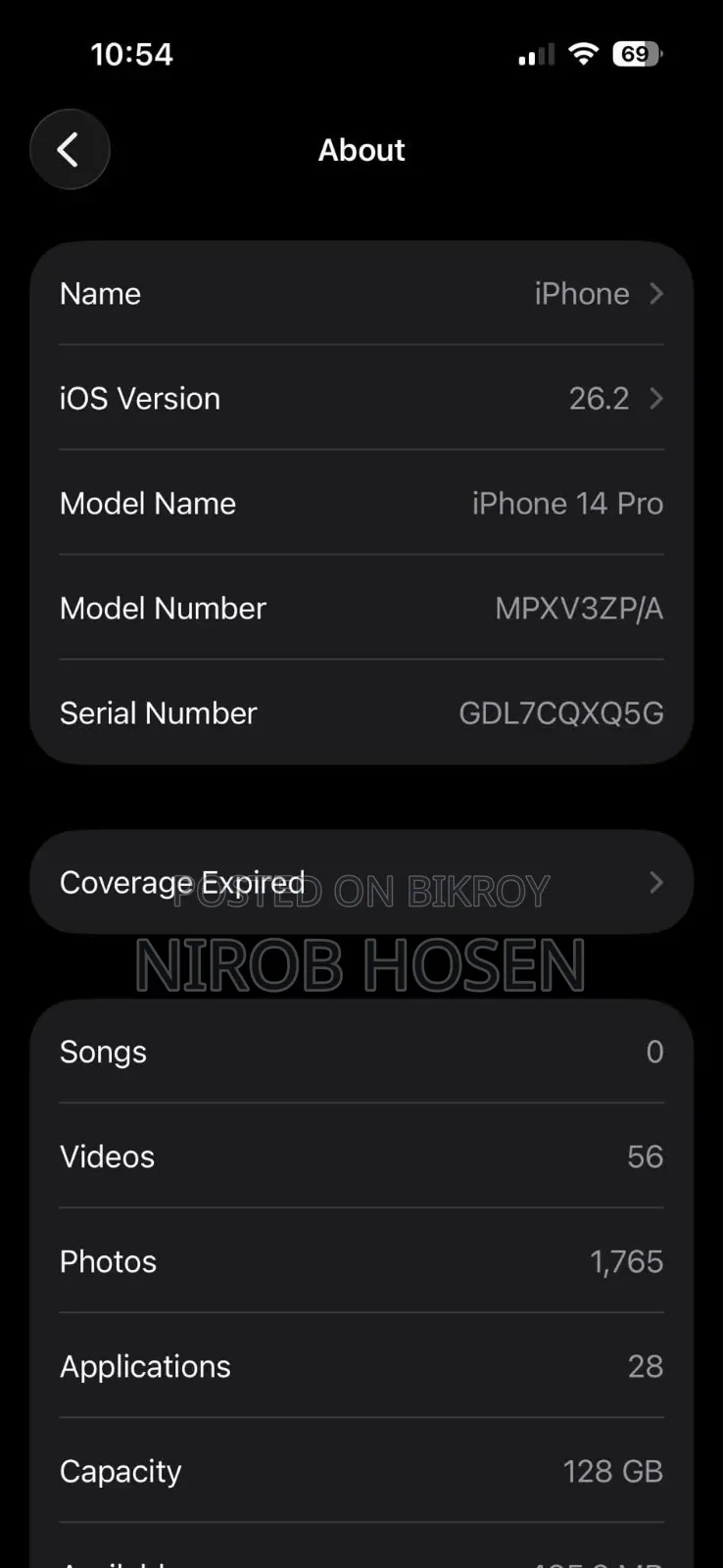 Apple iPhone 14 Pro 128 GB Black