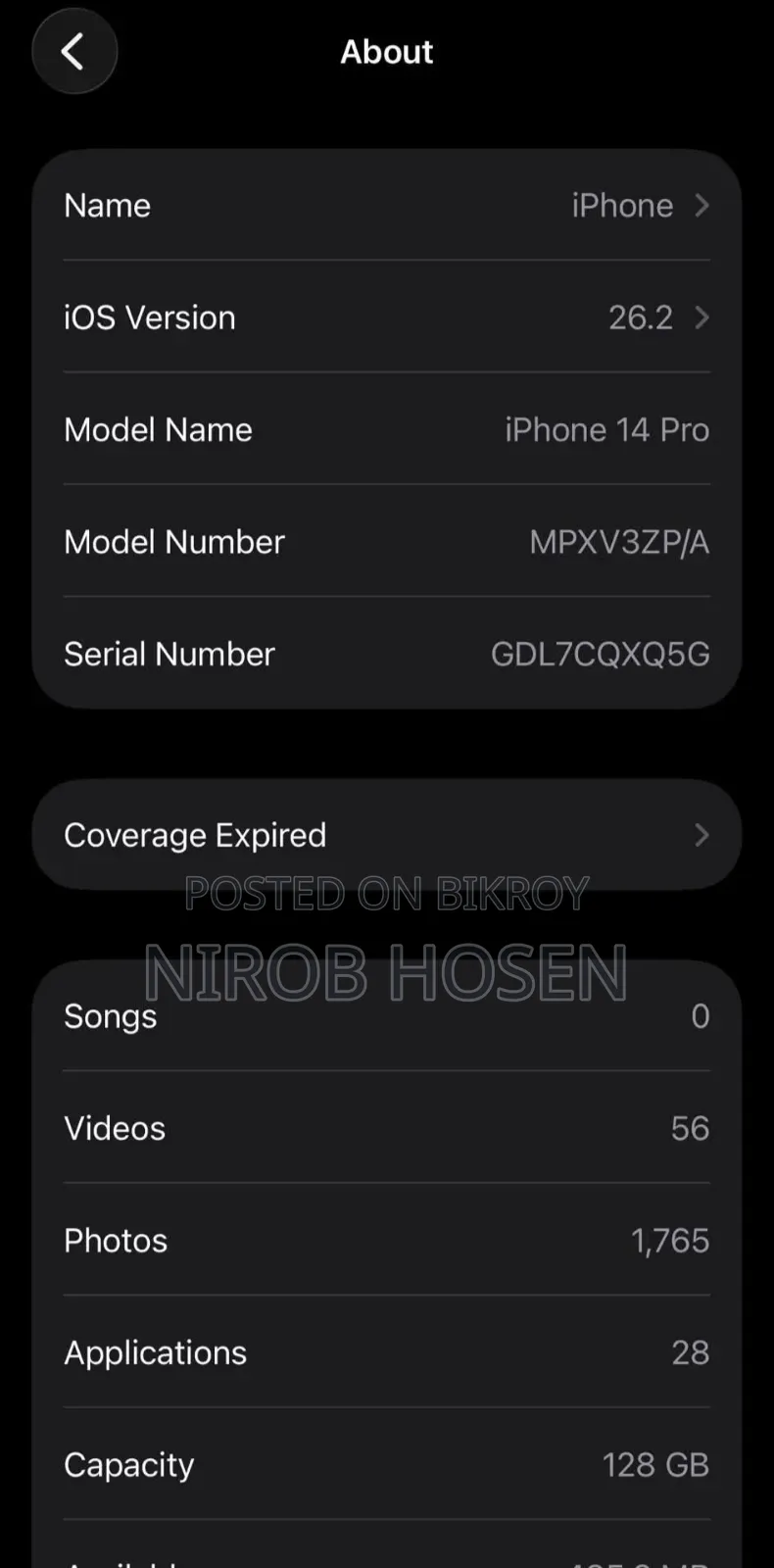 Apple iPhone 14 Pro 128 GB Black