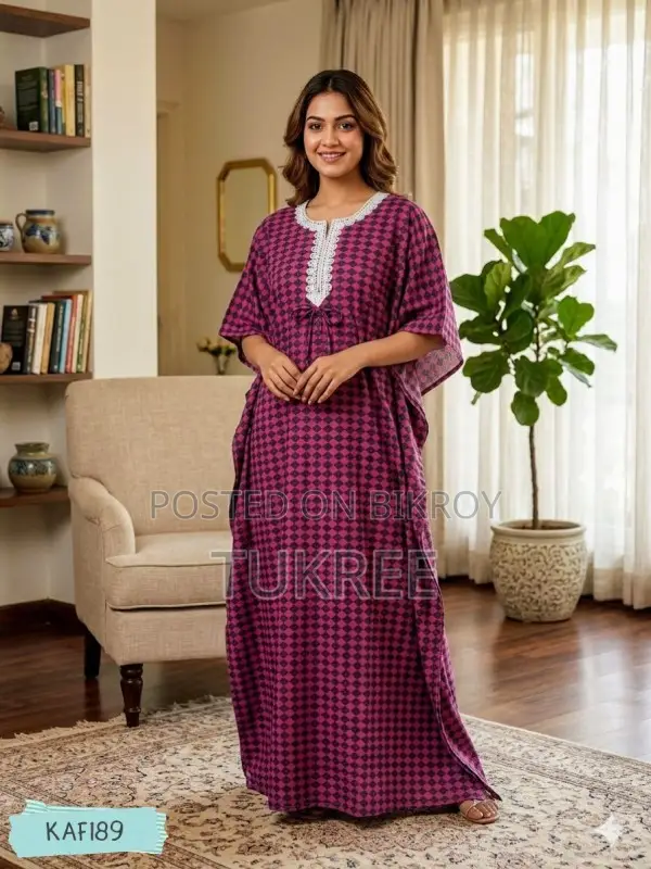 Lace Cotton Kaftan Maxi | Tukree.Com