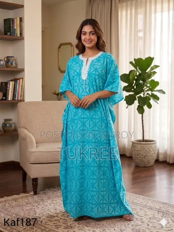 Lace Cotton Kaftan Maxi | Tukree.Com