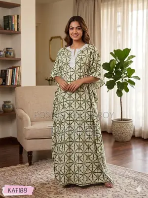 Lace Cotton Kaftan Maxi | Tukree.Com