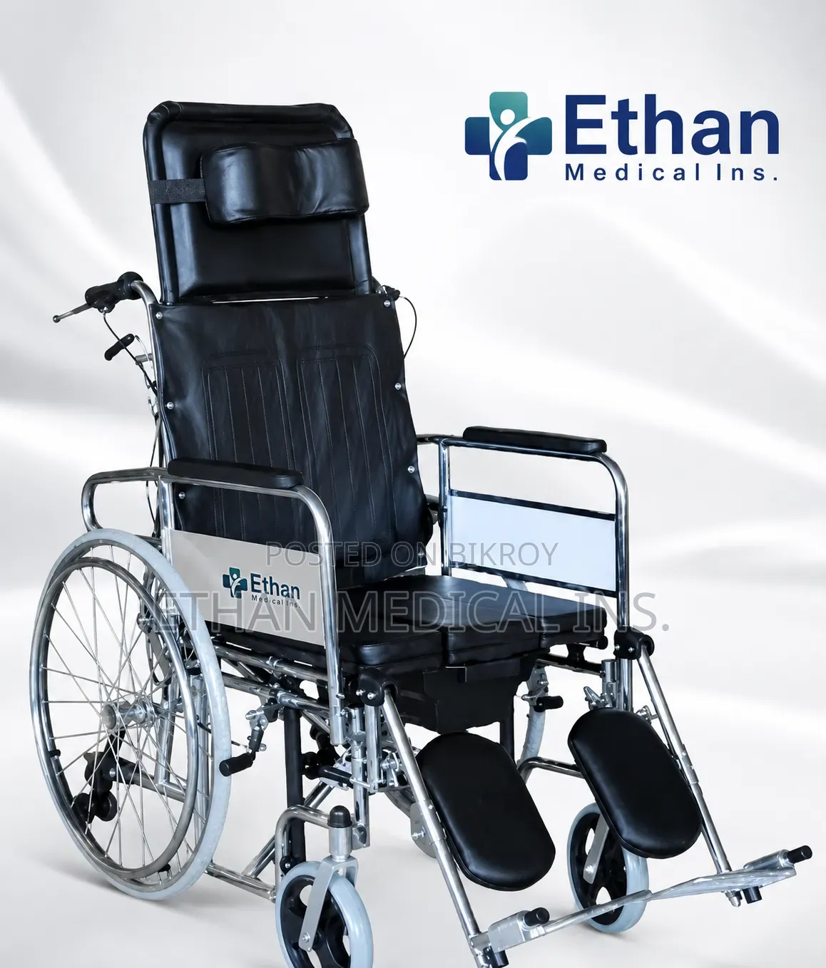 Sleeping Position Commode Wheelchair