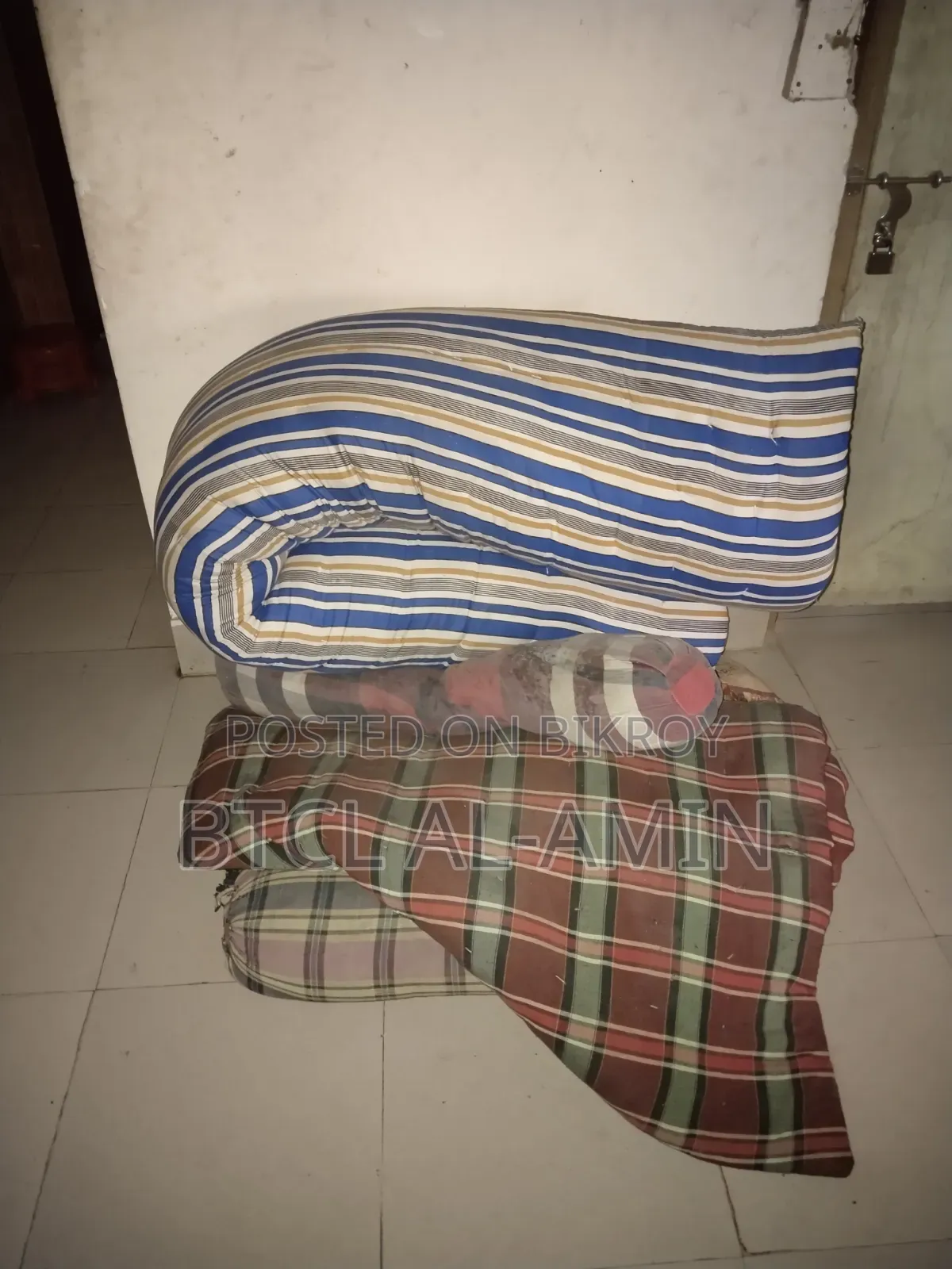 Quilt, Mattress, and Bolster