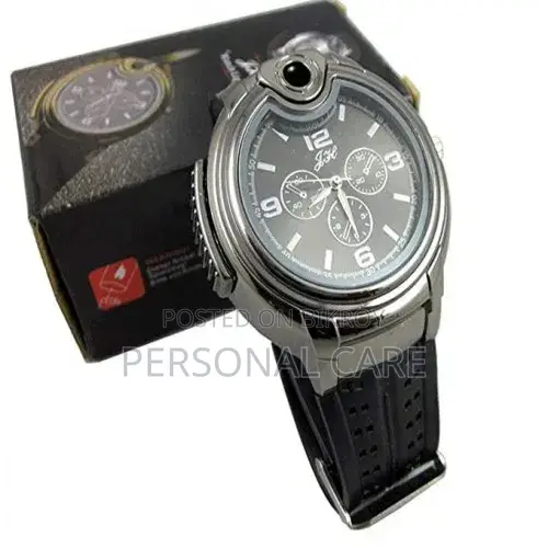 Combination Butane Lighter With Analog Watch